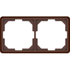 Рамка Vilma ST150, 2-местная, коричневая