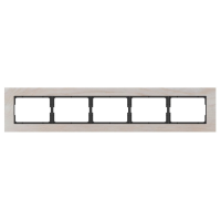 Рамка Vilma XP500, 5-местная, Беленый дуб