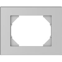 Рамка Vilma XP500, 1-местная, пластик, металлик