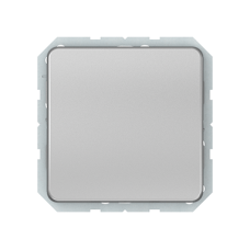 Выключатель Vilma LX200, 1-клавишный (IP44), без рамки, металлик