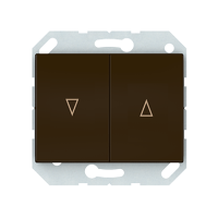 Кнопки управления жалюзи Vilma XP500, 2-клавишный, без рамки, коричневые