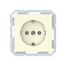 Розетка Vilma QR1000, с заземлением, без рамки, слоновая кость