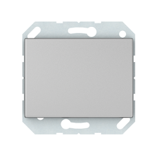 Кнопочный выключатель Vilma XP500, 1-клавишный, без рамки, металлик