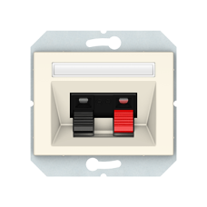 Аудиорозетка XP500, 2-местная, без рамки, слоновая кость