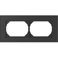 Рамка Vilma XP500, 2-местная, пластик, антрацит
