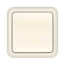 Выключатель Vilma LX200, 1-клавишный, слоновая кость