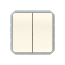 Переключатель Vilma LX200, 2-клавишный, без рамки, слоновая кость