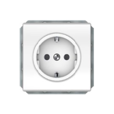 Розетка Vilma ST150, c заземлением, без рамки, белая