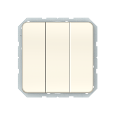 Выключатель Vilma LX200, 3-клавишный, без рамки, слоновая кость