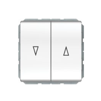 Выключатель для жалюзи Vilma ST150, 2-клавишный, без рамки, белый