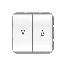 Выключатель для жалюзи Vilma ST150, 2-клавишный, без рамки, белый