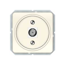 Антенная розетка Vilma LX200, конечная (TV), без рамки, слоновая кость