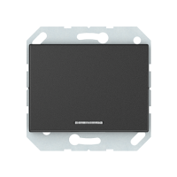 Выключатель Vilma XP500, 1-клавишный, с подсветкой, без рамки, антрацит