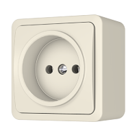 Розетка Vilma SL+250, без заземления, слоновая кость