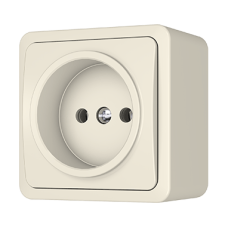 Розетка Vilma SL+250, без заземления, слоновая кость