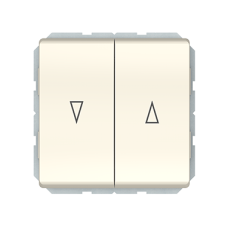 Кнопочный выключатель для жалюзи Vilma ST150, 2-клавишный, без рамки, слоновая кость
