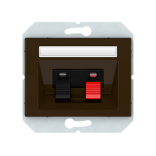 Аудиорозетка XP500, 2-местная, без рамки, коричневый