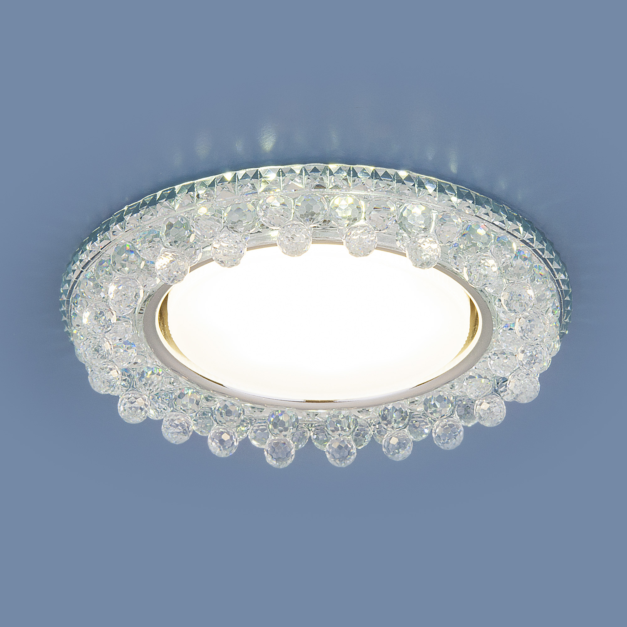 Встраиваемый точечный светильник с LED подсветкой 3025 GX53 CL прозрачный Встраиваемый точечный светильник с LED подсветкой 3025 GX53 CL прозрачный