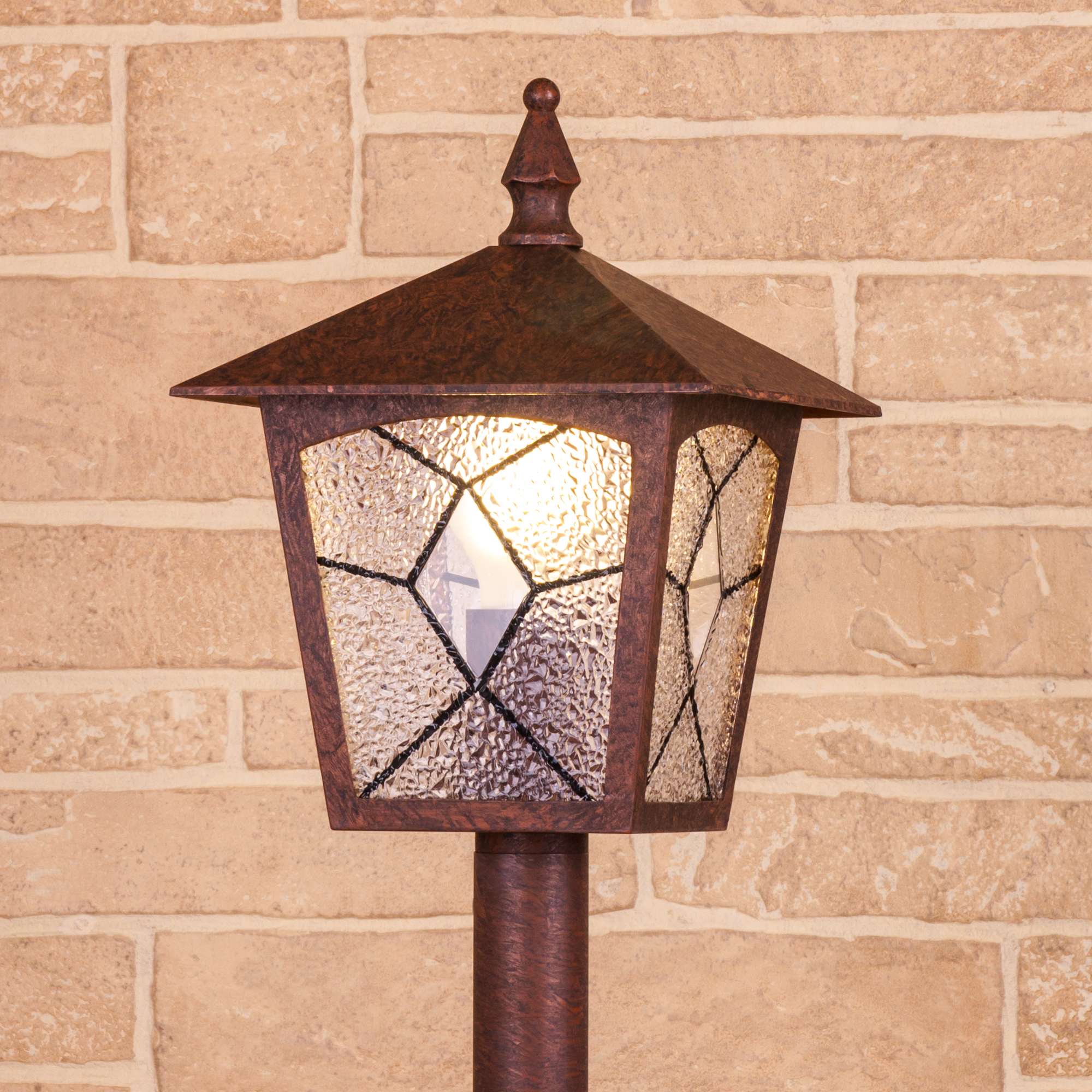 Lyra F брауни уличный светильник на столбе IP44 GL 1012F Lyra F брауни уличный светильник на столбе IP44 GL 1012F