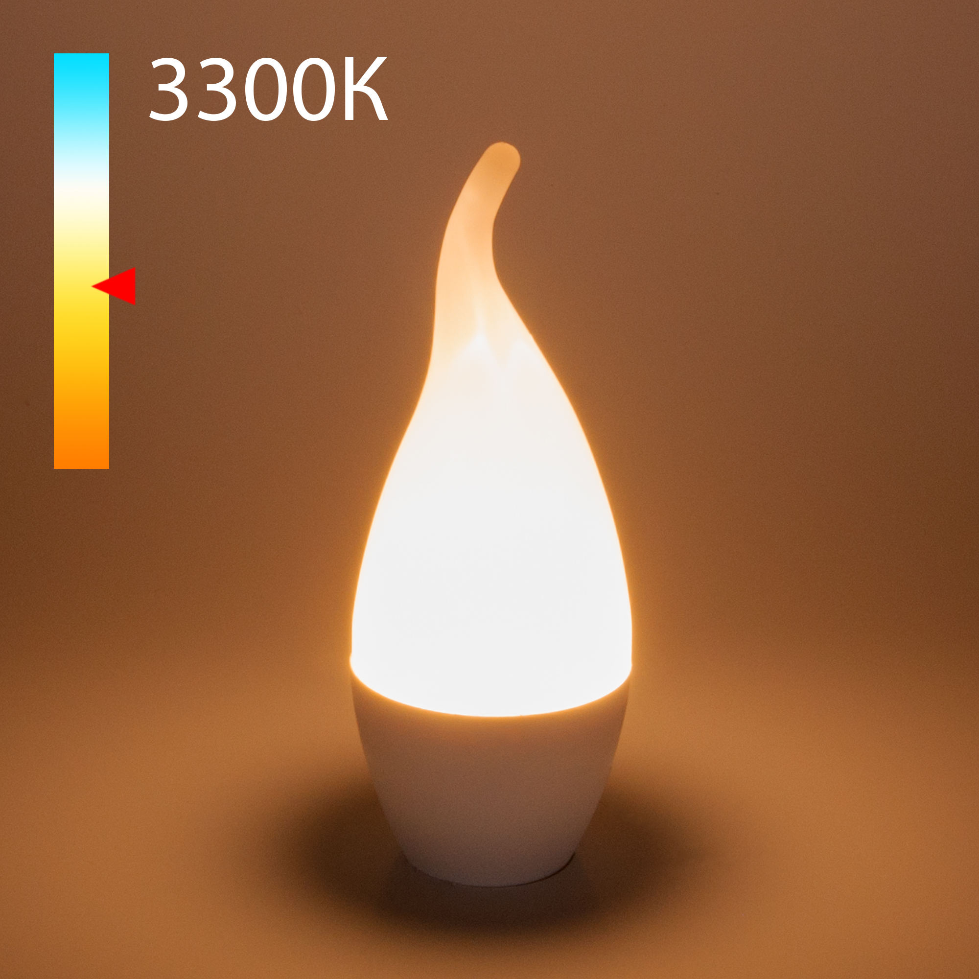 Светодиодная лампа "Свеча на ветру" 6W 3300K E14 BLE1434 Светодиодная лампа "Свеча на ветру" 6W 3300K E14 BLE1434
