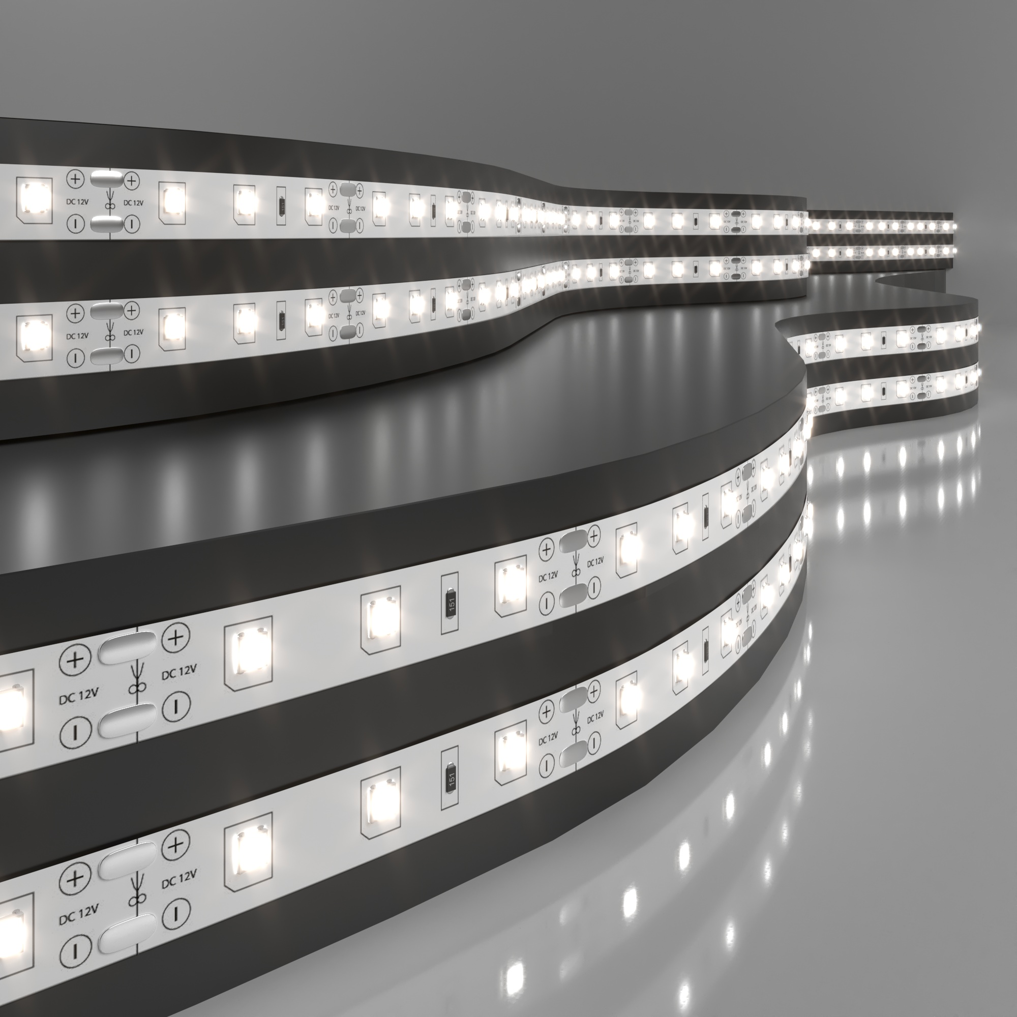 Набор светодиодной ленты Набор светодиодной ленты 12V 4,8W 60Led 2835 IP20 дневной белый, 5м Набор светодиодной ленты Набор светодиодной ленты 12V 4,8W 60Led 2835 IP20 дневной белый, 5м