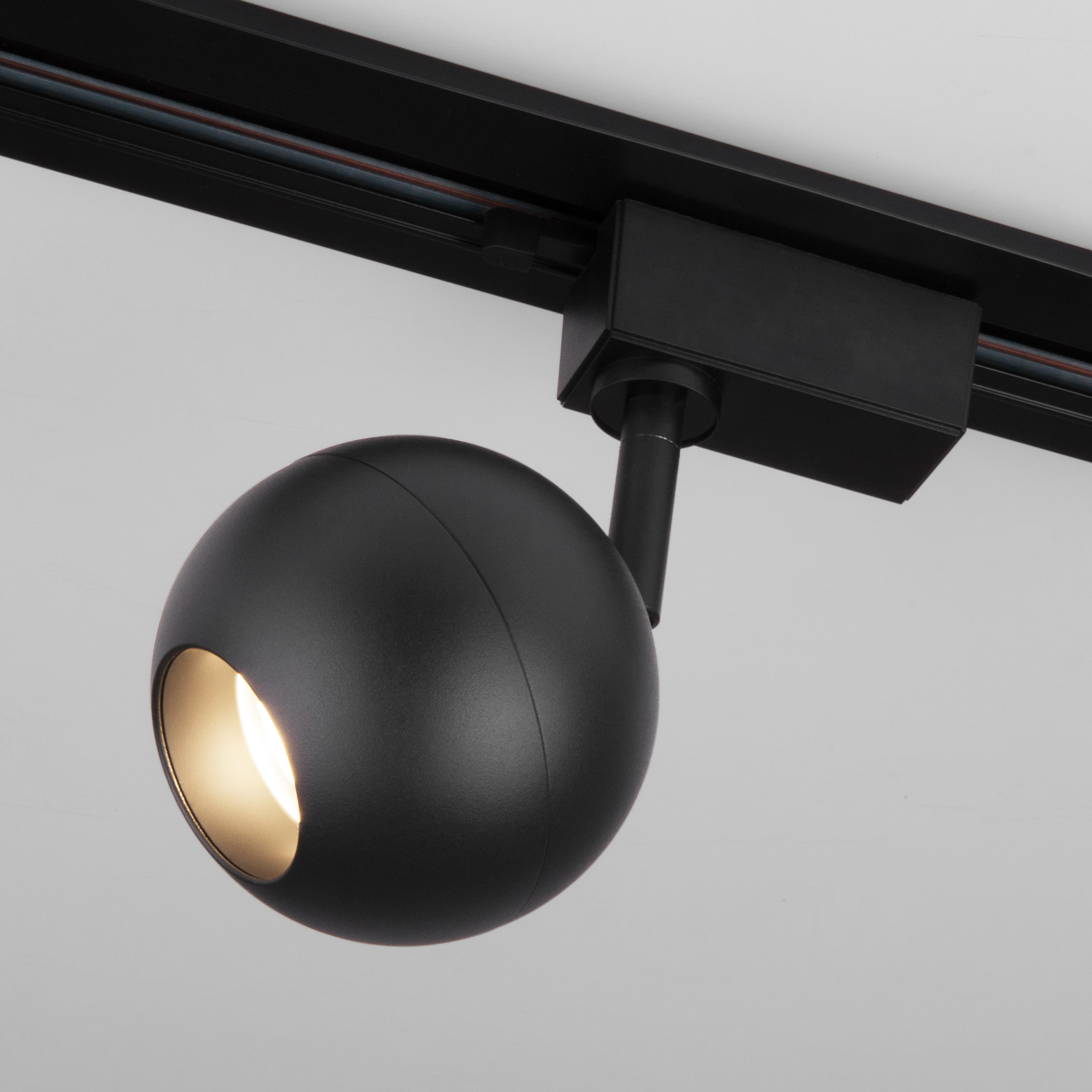 Трековый светодиодный светильник для однофазного шинопровода Ball Черный 12W 4200K LTB77 Трековый светодиодный светильник для однофазного шинопровода Ball Черный 12W 4200K LTB77