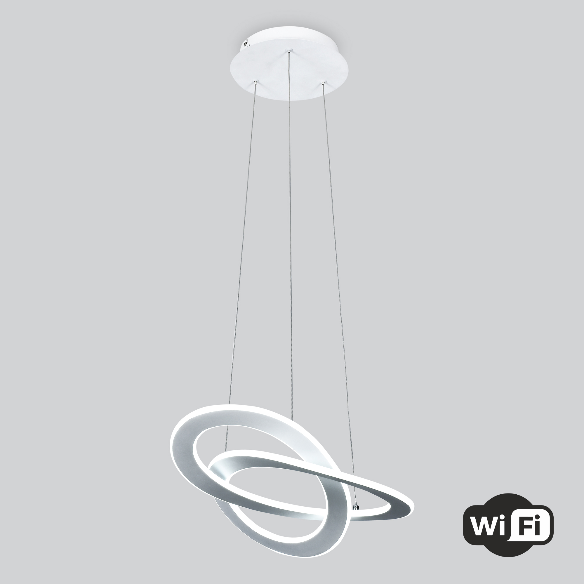 Светодиодная люстра с управлением по Wi-Fi 90217/1 белый Светодиодная люстра с управлением по Wi-Fi 90217/1 белый