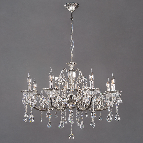 Подвесная люстра с хрусталем 230/8 Strotskis Подвесная люстра с хрусталем 230/8 Strotskis