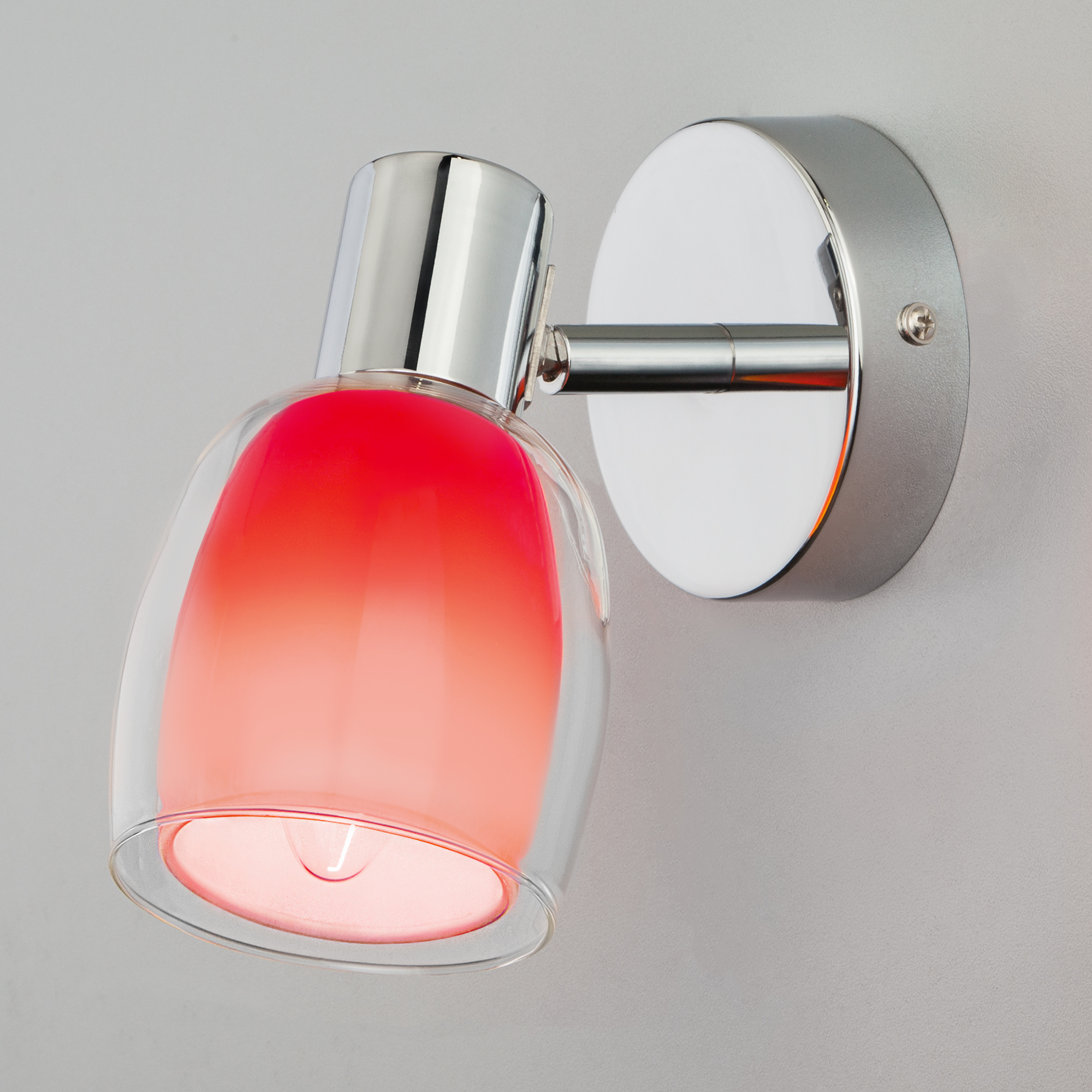 Настенный светильник с поворотным плафоном 20119/1 красный Настенный светильник с поворотным плафоном 20119/1 красный