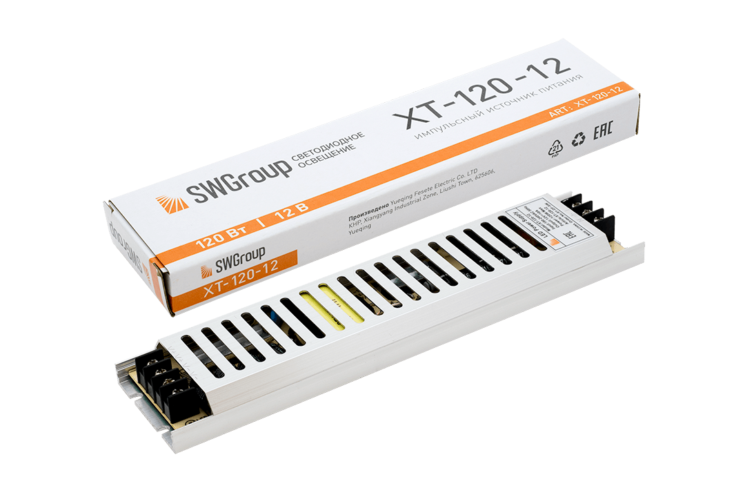 Ультратонкий блок питания в металлическом корпусе, IP20, 120W, 12V Ультратонкий блок питания в металлическом корпусе, IP20, 120W, 12V