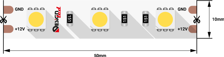 Лента светодиодная LUX, 5050, 60 LED/м, 14,4 Вт/м, 12В, IP33, Нейтральный белый (4000K) Лента светодиодная LUX, 5050, 60 LED/м, 14,4 Вт/м, 12В, IP33, Нейтральный белый (4000K)