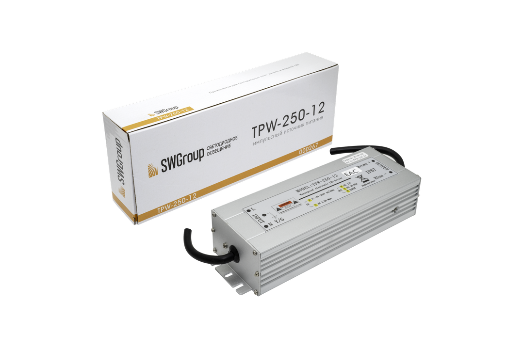 Al блок питания TPW, 250W влагозащитный, 12V Al блок питания TPW, 250W влагозащитный, 12V