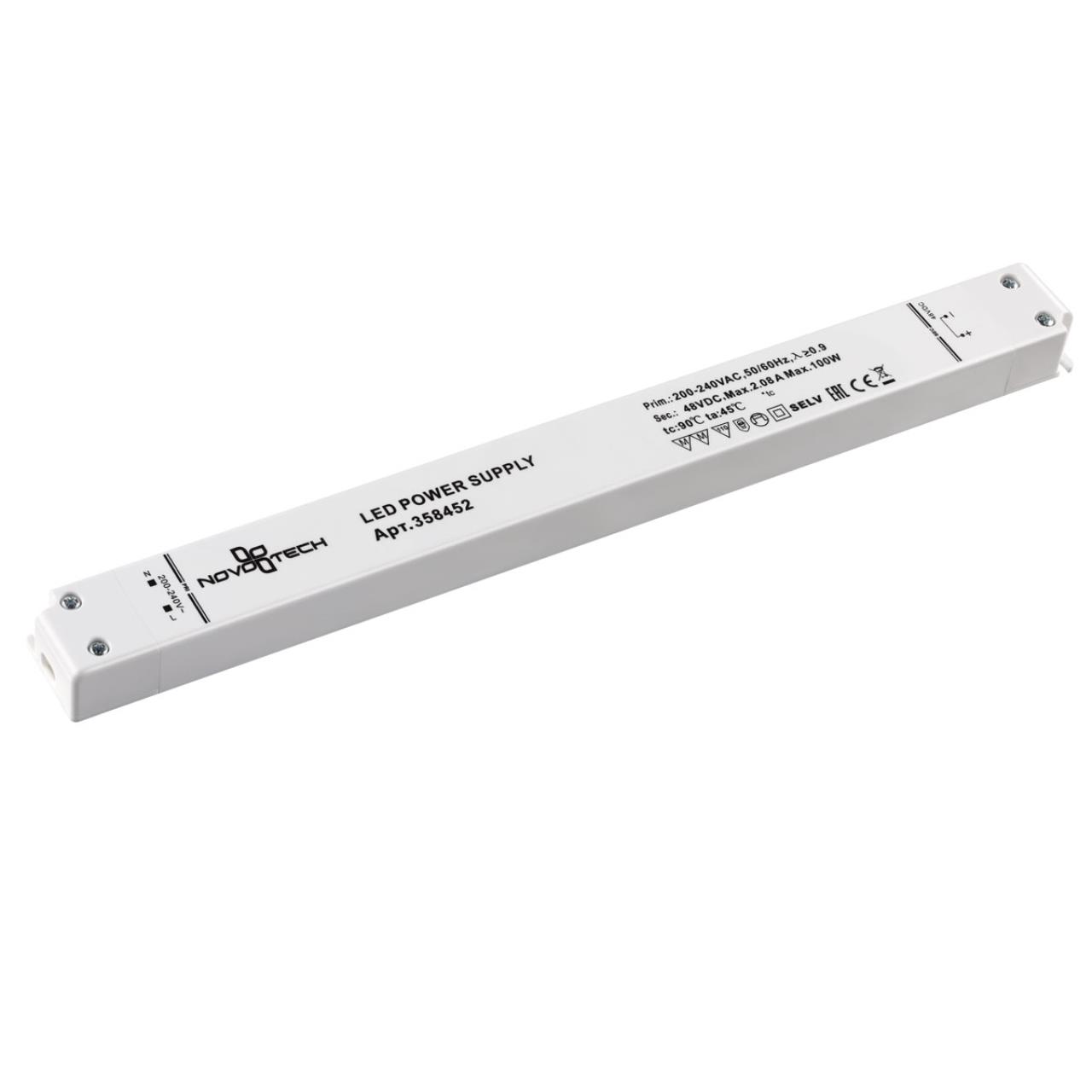 358452 DRIVE NT20 000 белый Драйвер IP20 100W 48V 358452 DRIVE NT20 000 белый Драйвер IP20 100W 48V