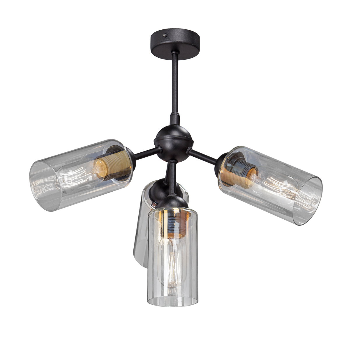 Люстра V4295-1/4PL, 4хЕ27 макс. 60Вт чёрный матовый Vitaluce Люстра V4295-1/4PL, 4хЕ27 макс. 60Вт чёрный матовый Vitaluce