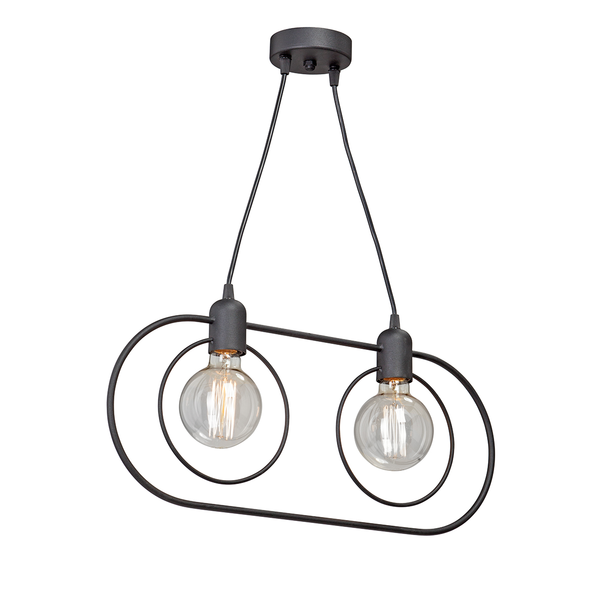 Люстра V4742-1/2S, 2хЕ27 макс. 60Вт черный матовый Vitaluce Люстра V4742-1/2S, 2хЕ27 макс. 60Вт черный матовый Vitaluce