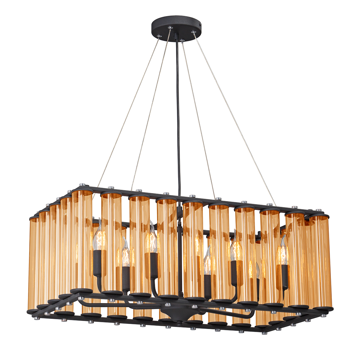 Люстра V5309-1/10, 10хЕ14 макс. 40Вт черный матовый Vitaluce Люстра V5309-1/10, 10хЕ14 макс. 40Вт черный матовый Vitaluce