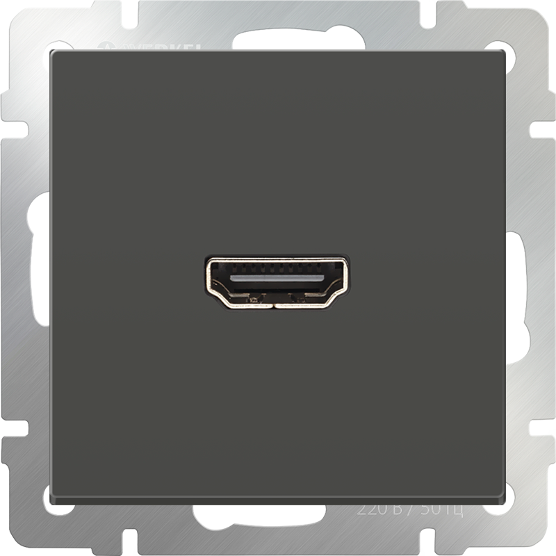 Розетка HDMI (серо-коричневый) WL07-60-11 Розетка HDMI (серо-коричневый) WL07-60-11