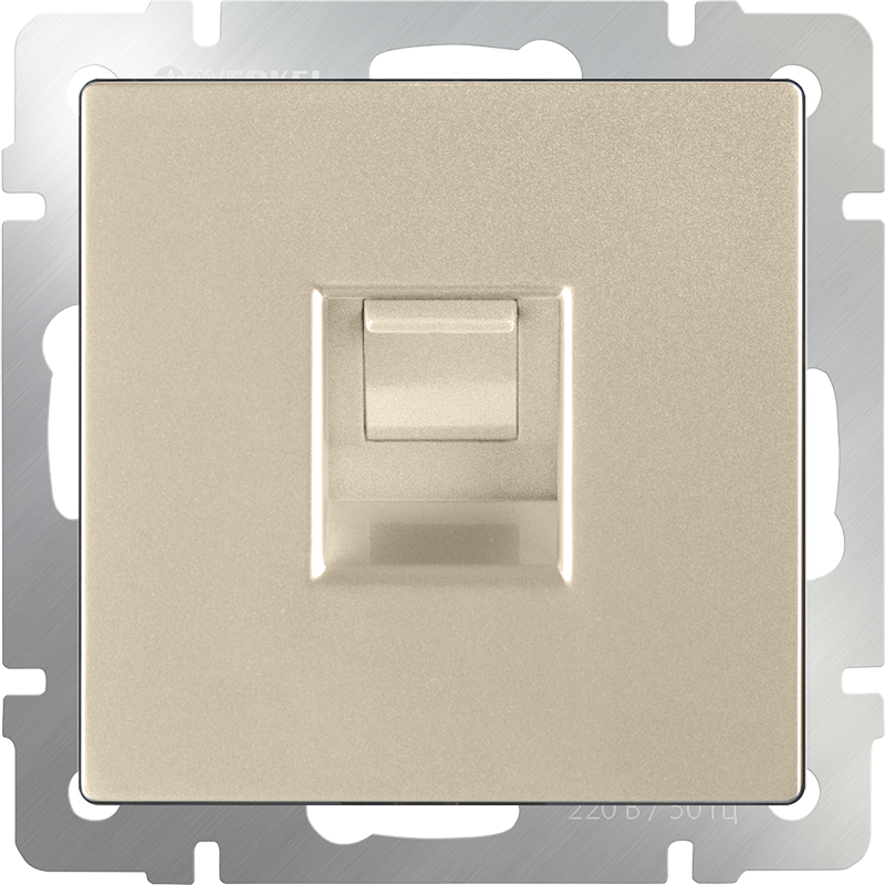 Розетка Ethernet RJ-45 (шампань) WL11-RJ-45 Розетка Ethernet RJ-45 (шампань) WL11-RJ-45