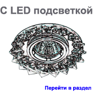 Точечные светильники для натяжных потолков с LED подсветкой