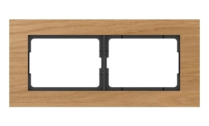 Рамка Vilma XP500, 2-местная, Дуб Рамка Vilma XP500, 2-местная, Дуб